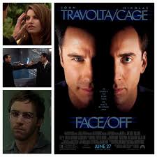 I rewatched the film "Face/Off" yesterday. I've always really enjoyed this  film! Face/Off is a wild insane, and exhilirating thrill ride filled with  bonkers over the top action sequences that are beautifully