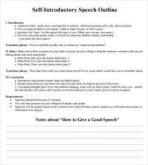 Instructors sometimes provide very specific directions for introductory activities, but this isn't always the case. Free 7 Self Introduction Speech Examples For In Pdf