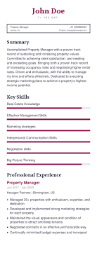 A position utilizing skills in customer satisfaction and services. Property Manager Resume Example With Content Sample Craftmycv