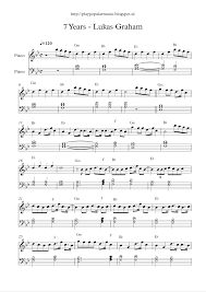 Free Full Piano Sheet Music 7 Years Lukas Graham Pdf My Favourite Sentence From Clarinet Sheet Music Popular Piano Sheet Music Piano Songs Sheet Music