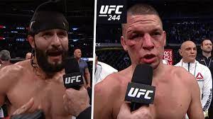 Diaz should fight cerrone again, poirer or iaquinta at lw or if he wants to stay at 170 to avoid cutting. I Didn T Baptise Nate Run It Back Jorge Masvidal And Nate Diaz Ufc 244 Post Fight Interviews Youtube