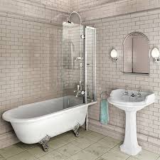 Check spelling or type a new query. Burlington Hampton 1690 Freestanding Shower Bath Sanctuary Bathrooms