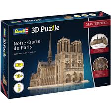 Il faut plusieurs heures afin de la construire entièrement, élément par élément. Notre Dame De Paris From Revell Wwsm