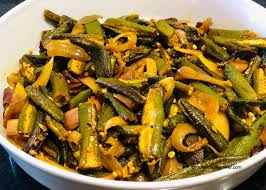 Bhindi Do Pyaza Recipe Indian Okra Onion Stir Fry Recipe