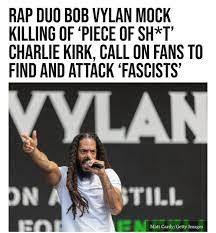 SHOCK. British punk rappers Bob Vylan @bobbyvylan mocked the death of  Charlie Kirk during a performance in Amsterdam on Saturday, during which  they reportedly called on their fans to attack “fascists” and “