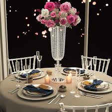 Amazon Com Silver Wedding Centerpieces Wedding Decorations For R Wedding Decorations Centerpieces Silver Wedding Reception Decor Silver Wedding Centerpieces
