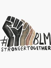Black Lives Matter Blm Stronger Together Design Sticker By M Sketchbook In 2021 Black Lives Matter Art Black Lives Matter Poster Black Lives Matter