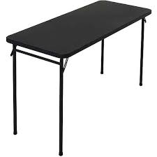 Mainstays Black 48 Folding Table In Rectangle Shape Folding Table Versatile Table Table