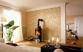 Schwedenofen Mit Naturstein Wand Lastra Steinwand Wohnzimmer Steinwand Innen Haus Deko