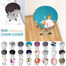 Search dining room chair covers can transform your old chair to brand new and extend the life of the chair to save your money. Buy Useful Round Chair Cover Bar Stool Cover Elastic Seat Cover Chair Slipcover Round Chair Bar Stool At Affordable Prices Free Shipping Real Reviews With Photos Joom