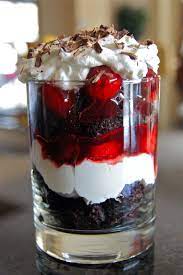 Healthy And Gourmet Individual Black Forest Trifles Fun Desserts Desserts Trifle Recipe