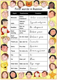 Visual words and verbal pictures. Useful Words And Phrases In Russian Ideal For Children With A Russian Speaking Heritage Teaching Resources