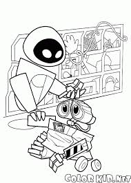 And some kids find it amusing to draw patterns… though in general, the older the kids, the more they strive for coloring is all about being a magician. Coloring Page Eve And Wall E Are Friends