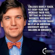 Tucker carlson started wearing a bow tie in 1984, when he was in tenth grade at st. Tucker Carlson Is Spot On Here Turning Point Usa Facebook