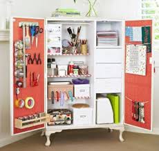 Shelf and drawer dividers provide separation to ensure that every item you need in order to create is easily located. Closet Craft Room 2