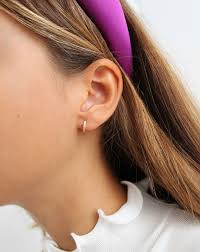 Creoles Or 18 Carats Diamants En 2020 Boucle D Oreille Boucles Clous D Oreilles