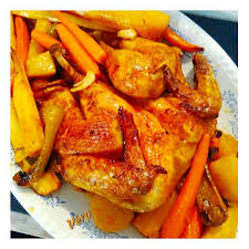 Poulet En Crapaudine A La Portugaise Poulet Crapaudine Plat