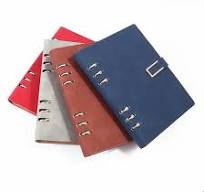 Foska Stationery Office Student Multi-Functional 6-Ring A5 Binder PU  Leather Agenda