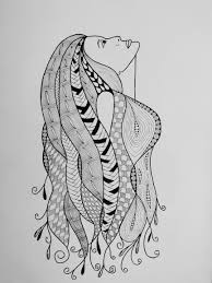 A Lost Girl Africanart Doodle Zentangle African Art Art Lost Girl