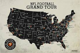 The american football conference (afc) and national football conference (nfc) make up the american national football league (nfl). List Of Nfl Teams Stadiums 2021 Geojango Maps
