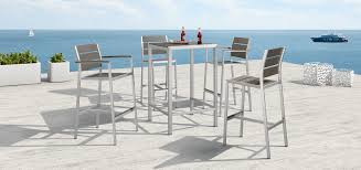 This table can swivel 360 degrees to provide space for everybody and the hydraulic lift can raise or lower the height up to 8 inches. Restaurant Modern Minimalism Design Bar Height Outdoor Table And Chairs Furniture China Garden Sets Dining Table Chair Made In China Com