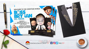 Full boss baby birthday party kit. Diy Invitation Ideas Boss Baby Invitation For Birthday Christening Kctv Designs Youtube