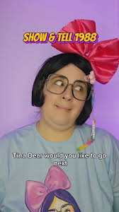 ✨ Little Tina is back in school, 1988! It’s Show & Tell day and while she  doesn’t have much new to show, she’s got one WILD story to tell! 🎀📚,  #showandtell #80s #comedy , #charactercomedy #80skid , ...