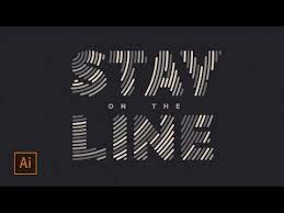 How To Fill Text With Lines In Illustrator Youtube Graphic Design Lessons Teaching Graphic Design Adobe Illustrator Graphic Design
