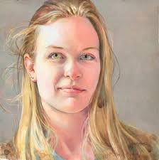 This painting was used as my demonstration for painting hair in watercolor 