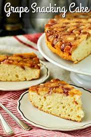 Grape Snack Cake With Winter Crunch Grapes Recipe Snack Cake Grape Snacks Grape Dessert