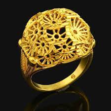 Charm Ring For Women 24k Gold Color Ethiopian Wedding Ring India Ethiopian African Nigerian Israel Arabic Items Womens Wedding Bands Jewelry Charm Rings