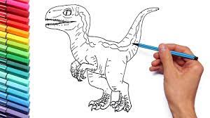 Maybe you would like to learn more about one of these? Drawing And Coloring Baby Raptor Blue From Jurassic World Dinosaur Color Pages For Kids Youtube
