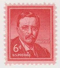 1955 Theodore Roosevelt 6¢ Scott 1039 Single Stamp
