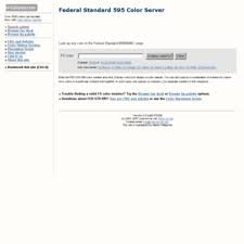 Colorserver Net At Wi Fed Std 595 Federal Standard 595