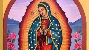 She left a miraculous image of her appearance o his cactus fiber cloak, or tilma, which still exists today for all to see in the basilica of our lady of guadalupe in mexico city. The Feminine Genius Of Our Lady Of Guadalupe Angelus News