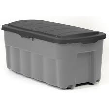 Black And Yellow Storage Bins Lowes Centrex Rugged Tote 50 Gallon 200 Quart Gray Tote With Standard Snap Lid Lowes Com Storage Bins With Wheels Plastic Storage Totes Grey Tote