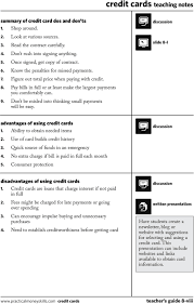 teacher s guide lesson eight credit cards 04 09 pdf free download