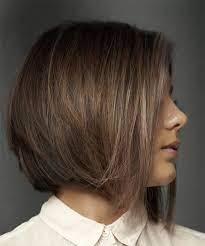 So here we have gathered together 15 popular brunette bob hairstyles for you, in order to ensure you with some more and inventive variants to think over. Short Straight Dark Brunette Bob Haircut With Blunt Cut Bangs And Brunette Highlights