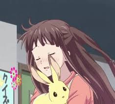 Tohru Running W Bunny In 2020 Cute Bunny Gif Fruits Basket Anime Tohru Honda