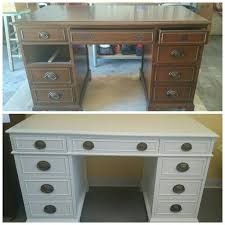 Refurbished Antique Desk Vintage Furniture Paint Hampton White Www The Furniture Doctor Com 904 240 2363 Vintage Desk Antique Desk Painted Furniture