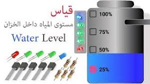 قياس مستوى المياه داخل الخزان وغلق المياه عند المستوى الذي تحدده Simple Water Level Youtube