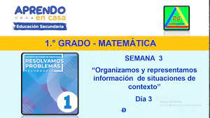 En el libro, al final de cada tema hay multitud de ejercicios y problemas relacionados con los contenidos y estándares que se han visto en el desarrollo de la unidad. Aprendo En Casa Matematica Primer Grado Secundaria Semana 3 Minedu Youtube
