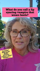 What do you call a lip syncing, vampire that wears heels? 🤔 , ., ., ., .,  #jokes #jokereels #newjokes #cleanjokes #halloweenjokes #funnyjokes  #funnyreels #chrissyfresca #lgbtq #dragqueen ...