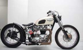 Triumph T120 R Bobber It Looks A Bit Busy But A Nice Bike I Think Becca Triumph Bikes Bobber Bikes Bobber Motorcycle