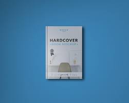 Book cover mockup template is the great mockup which is over a transparent background. Free Psd Book Cover On Blue Background Mock Up