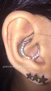 Straight Shooter Triple Star 16g Ear Piercing Unique Ear Piercings Ear Piercing Ideas Helix Jewelry