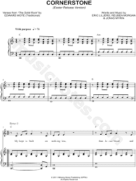 Hillsong Cornerstone Sheet Music In C Major Transposable Download Print Sheet Music Piano Sheet Music Free Hymn Music