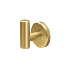 Gatco Latitude Ii Single Robe Hook In Brushed Brass 4235 The Home Depot Brass Towel Hook Gatco Towel Hooks