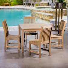 5pc Square Veranda Teak Set Westminster Teak Westminster Teak Teak Dining Chairs Outdoor Furniture Sets