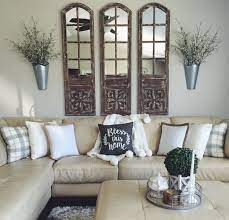 Rustic Arch Mirrors With Hanging Planters Modern Rustic Farm House Decor Style Light C Farm House Living Room Farmhouse Decor Living Room Living Room Remodel